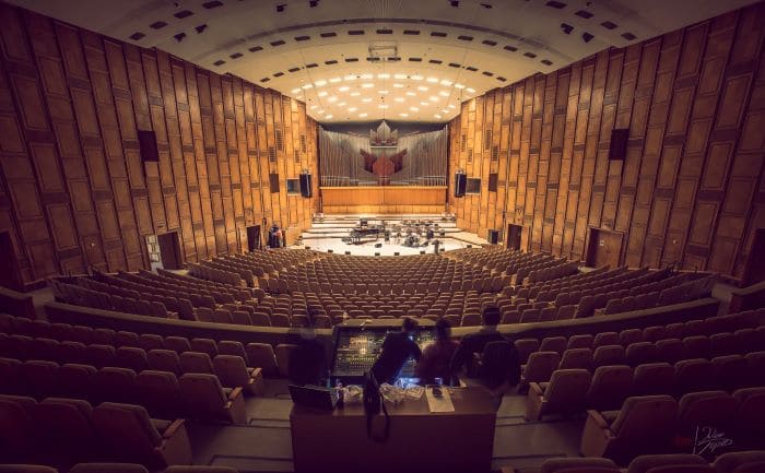 Blick in den Rundfunksaal Bukarest